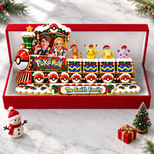 Load image into Gallery viewer, “All Aboard for Family Fun!” - Family Lovely Train Adventure Acrylic Ornament - Personalized Gift for Families
