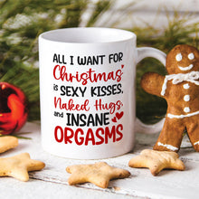 Load image into Gallery viewer, Personalized Romantic Christmas Mug Set - Sexy Kisses &amp; Warm Wishes
