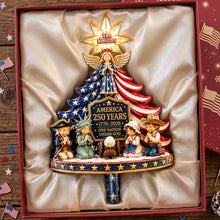 Load image into Gallery viewer, A Pray For America Christmas Tree Topper - Personalized Gifts For Patriots 03QHTA220826 Ornament PopCulturePrints
