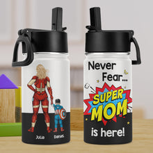 Load image into Gallery viewer, Custom Superhero Mom &amp; Child Kid Tumbler - 12oz Kid Tumbler PopCulturePrints
