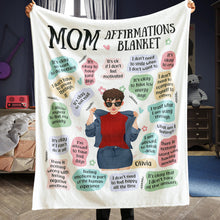 Load image into Gallery viewer, Personalized Cool Mom Affirmations Blanket Blanket PopCulturePrints

