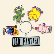 Load image into Gallery viewer, Custom Fantasy Dad Keychain - Personalized Gift for Father&#39;s Day Keychains PopCulturePrints
