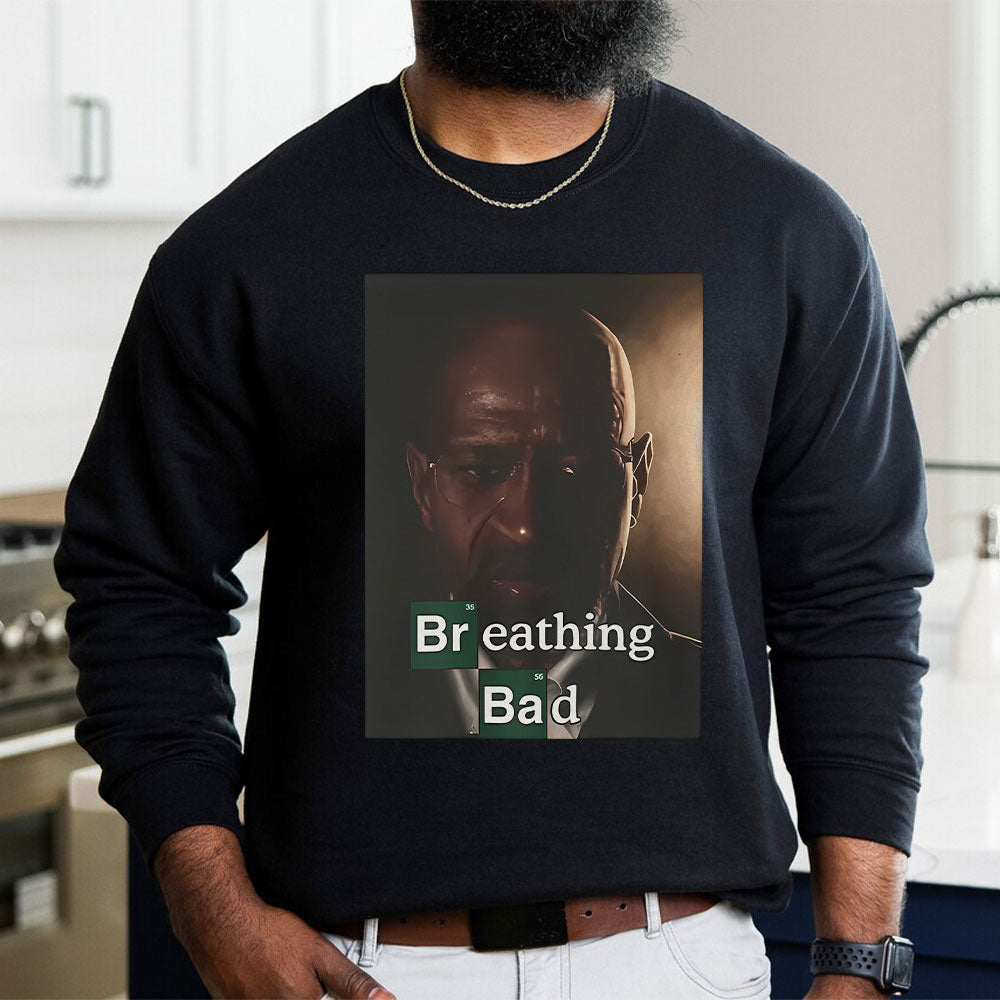 George Floyd Inspired Sweatshirt - Breathing Bad Shirts PopCulturePrints