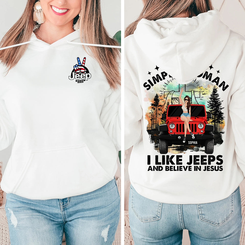 Personalized Jeep Lover and Believer in Jesus T-Shirt