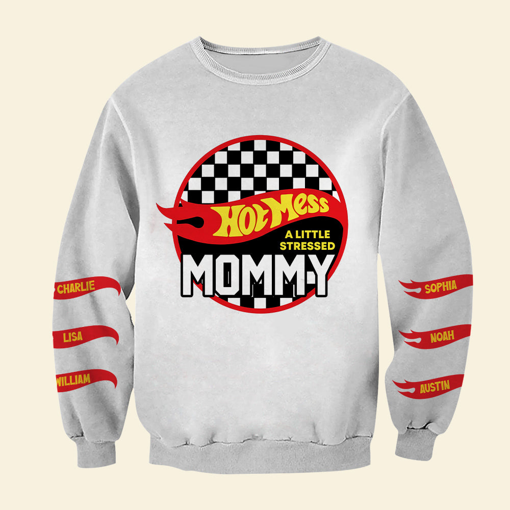 Personalized Hot Mess Mommy 3D Shirt for Moms AOP Products PopCulturePrints