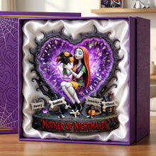 Load image into Gallery viewer, "Embrace the Spookiness – Horror Mom Acrylic Plaque - Personalized Gift for Mom, Grandma &amp; More" Shaped Plaques PopCulturePrints
