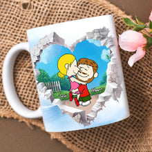 Load image into Gallery viewer, Personalized Cartoon Couple Valentine&#39;s Day Mug Coffee Mug PopCulturePrints
