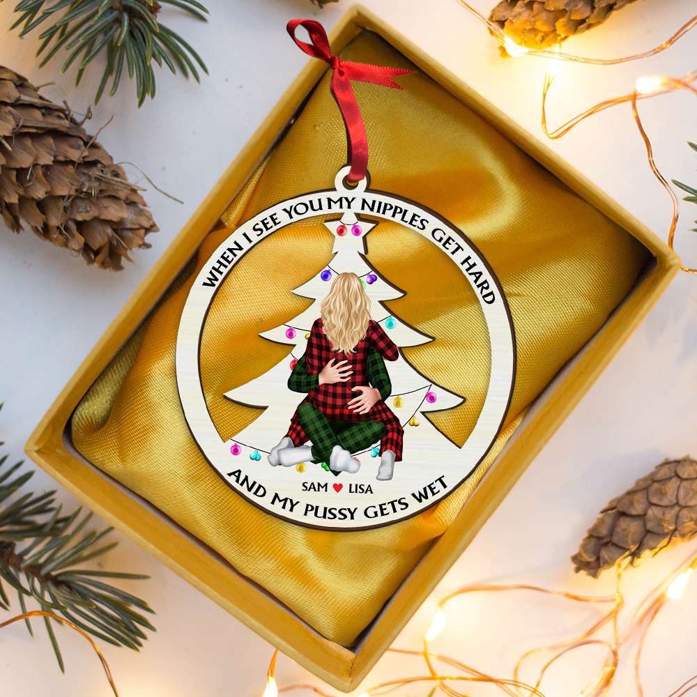 Personalized Christmas Ornament for Couples - Unique Holiday Gift & Valentine's Day Gifts Ornament PopCulturePrints