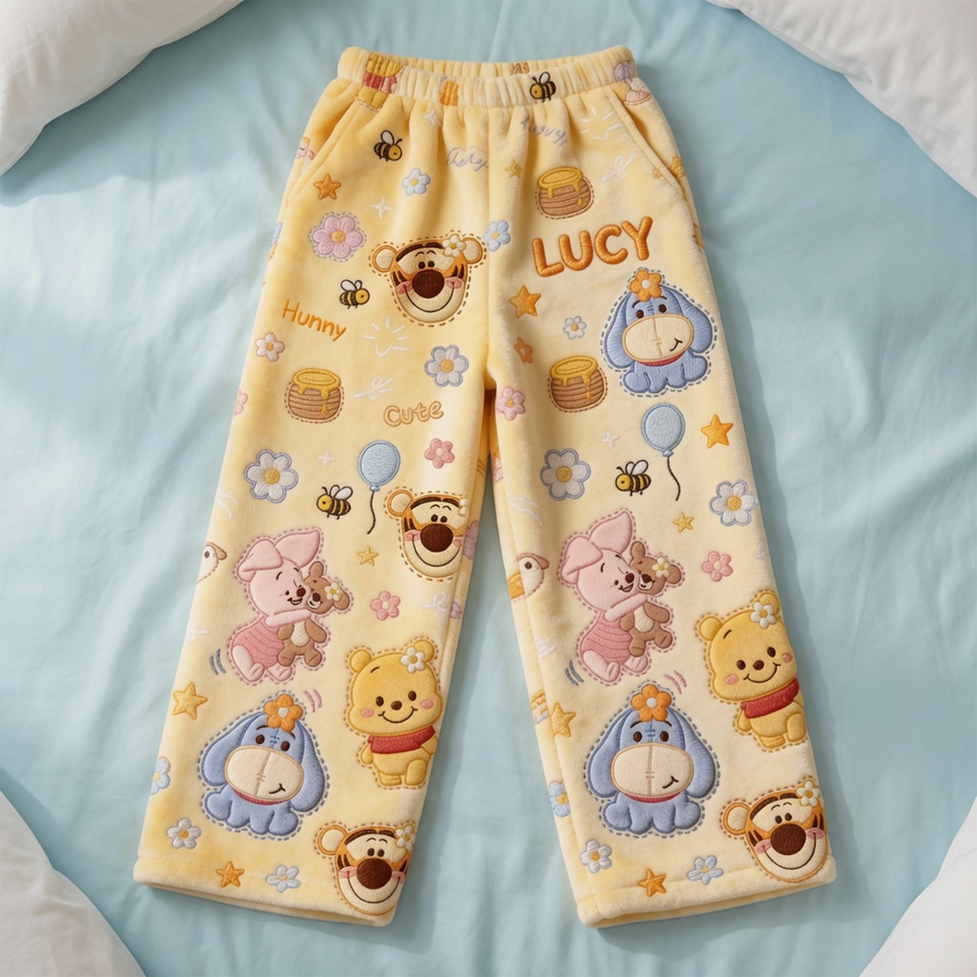 Bring Joy with Personalized Lovely Characters Pajama Pants - A Unique Gift for All Occasions Pajama Pant PopCulturePrints
