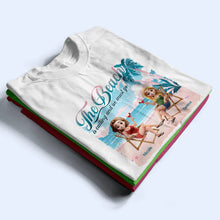 Load image into Gallery viewer, The Beach is Calling, Let's Go! - Personalized T-Shirt T-shirt PopCulturePrints
