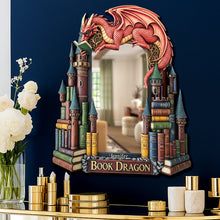 Load image into Gallery viewer, Unleash Your Inner Book Dragon - Personalized Mirror for Fantasy Book Lovers Mirror PopCulturePrints
