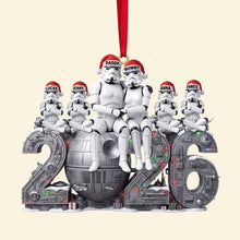 Load image into Gallery viewer, Celebrate the Galaxy - Personalized Space Christmas Ornament for Family
