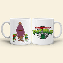 Load image into Gallery viewer, Personalized Turtley Awesome Dad Coffee Mug Coffee Mug PopCulturePrints
