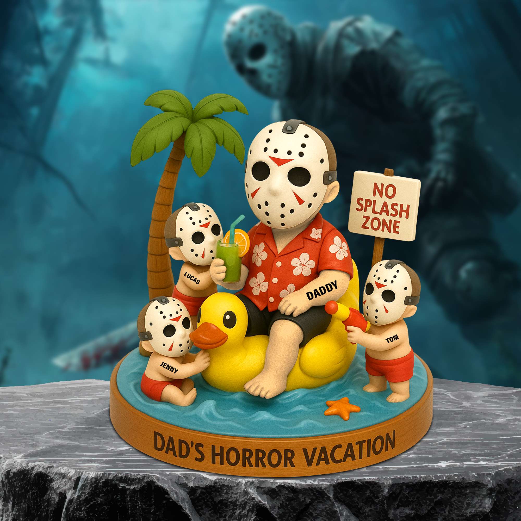 “Every Dad’s Nightmare Turned into a Memory” - Personalized Villain Dad Acrylic Plaque, Gift for Dad, Grandpa, and Fans of Horror Shaped Plaques PopCulturePrints