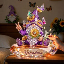 Load image into Gallery viewer, Celebrate Mom's Unique Spirit - Personalized Gnome Mom Light Box - Perfect Mother's Day Gift for Mom and Grandma Light Box PopCulturePrints
