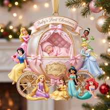 Load image into Gallery viewer, "Celebrate Baby's First Christmas with a Touch of Magic" - Newborn Kid Christmas Ornament, Personalized Gift for New Parents, Grandparents, and Family Ornament PopCulturePrints
