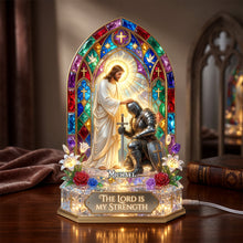 Load image into Gallery viewer, The Lord is my Strength - Personalized Christian Warrior Light Box

