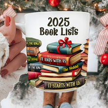 Load image into Gallery viewer, 2025 Book Lover&#39;s Personalized Coffee Mug Coffee Mug PopCulturePrints
