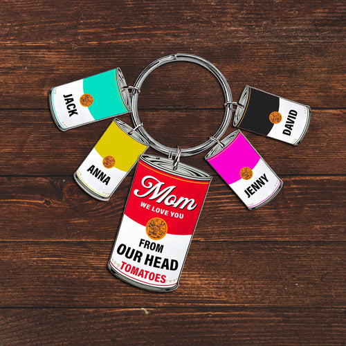 Mom, We Love You! Personalized Keychain - Unique Gift for Mom, Grandma, and Loved Ones Keychains PopCulturePrints