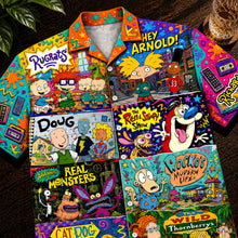 Load image into Gallery viewer, Relive the 90s with Our Cartoon Club Hawaiian Shirt - Personalized Gift for Nostalgia Lovers
