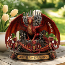 Load image into Gallery viewer, "Embrace Your Inner Dragon, Personalized for Moms" - Mother Of Fantasy Acrylic Plaque, Custom Gifts for Moms, Grandmas &amp; More Shaped Plaques PopCulturePrints
