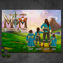 Load image into Gallery viewer, &quot;The Legend of Mom: A Puzzle of Love&quot; - Personalized Jigsaw Puzzle for All Moms Jigsaw Puzzles PopCulturePrints
