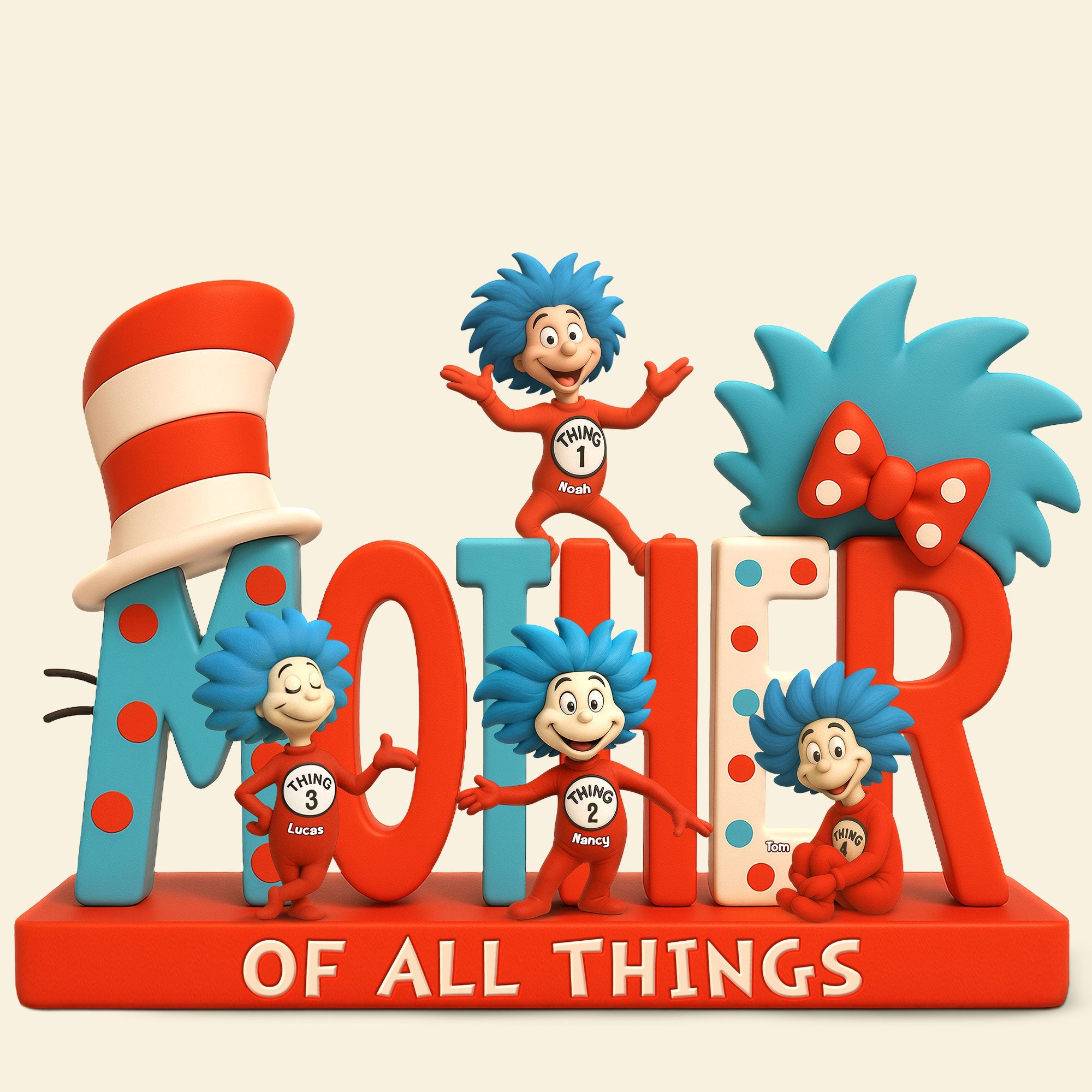 Mother Of All Things Acrylic Plaque - Custom Personalized Gift for Mom, Grandma & Loved Ones Shaped Plaques PopCulturePrints