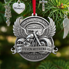 Load image into Gallery viewer, Some Walk Into Heaven Ornament - Personalized Gift for Motorcycle Lovers Ornament PopCulturePrints
