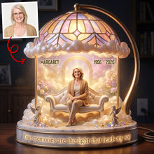 Load image into Gallery viewer, Your Memories Are the Light That Leads My Way - Custom Acrylic Light Box for In Loving Memory Light Box PopCulturePrints
