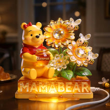 Load image into Gallery viewer, “Sweeten Mom's Day with Personal Touch” - Honey Mama Bear Acrylic Light Box, Personalized Gifts for Moms and Grandmas! Light Box PopCulturePrints
