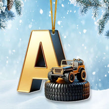 Load image into Gallery viewer, Personalized Off-Road Christmas Ornament - Custom Alphabet Gift Ornament PopCulturePrints
