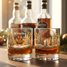 Load image into Gallery viewer, &quot;Oh What Fun&quot; - Personalized Christmas Fun Glass Mug - Unique Gift for Friends, Family, and Loved Ones Glass PopCulturePrints
