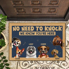 Load image into Gallery viewer, No Need To Knock - Personalized Funny Dog Doormat Doormat PopCulturePrints
