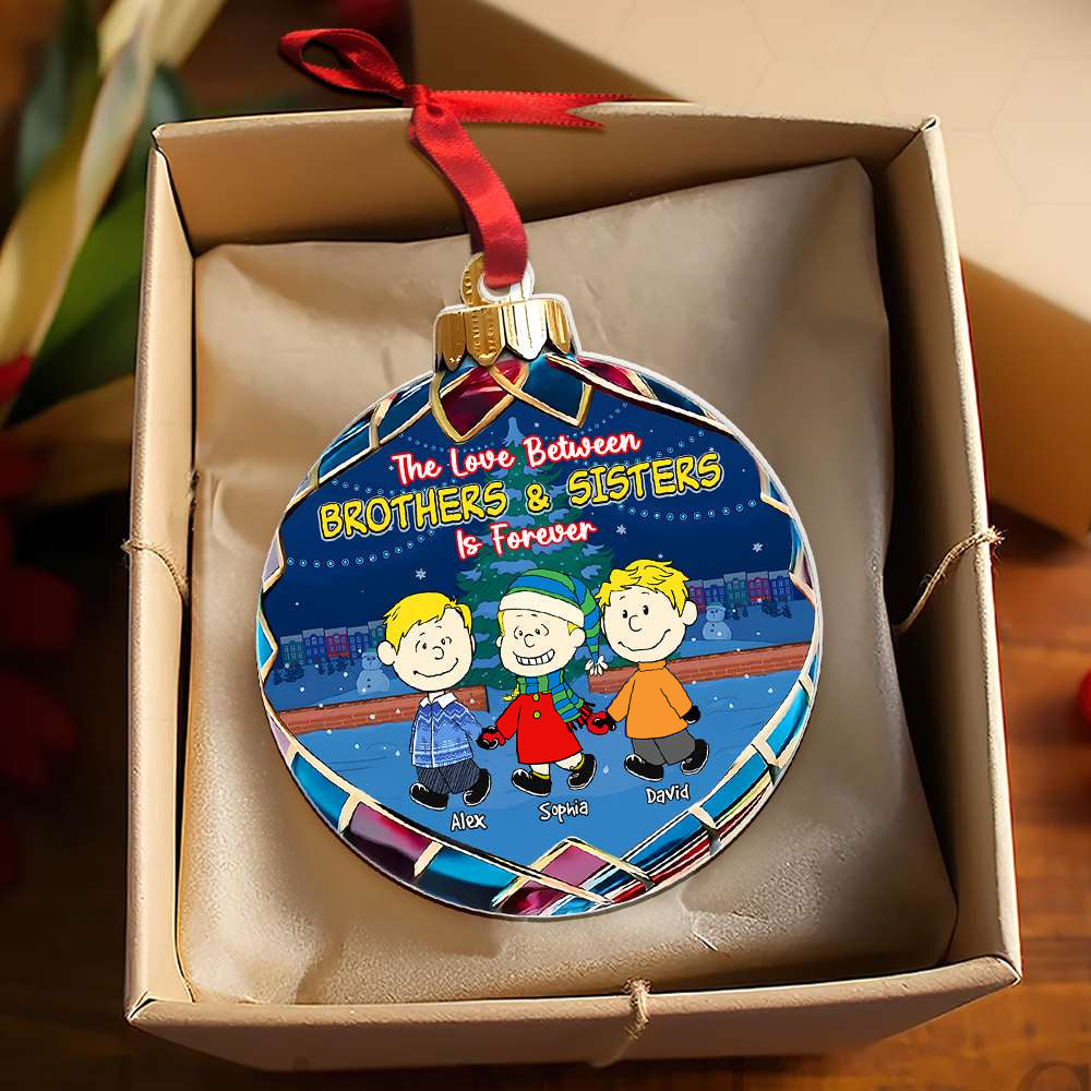 Personalized Christmas Ornament for Brothers and Sisters