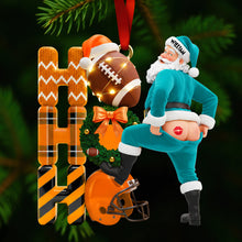 Load image into Gallery viewer, Bring Joy this Holiday Season - Funny Santa Christmas Ornament - Personalized Gift for Friends, Family, and Kids Ornament PopCulturePrints
