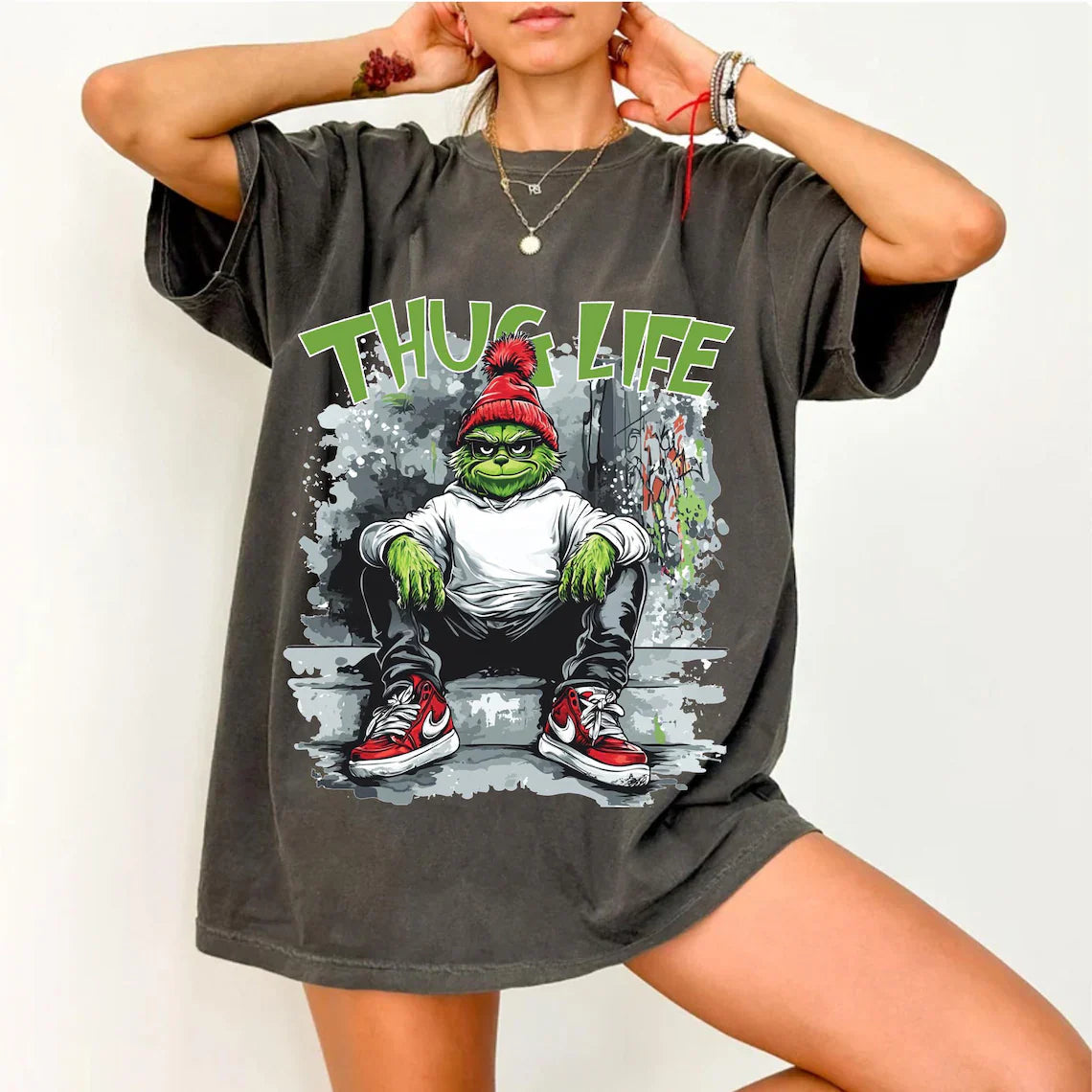 Thug Life Funny Christmas Sweatshirt - Street Style Holiday Sweater