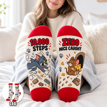Load image into Gallery viewer, "Outrun Your Frenemy!" - Lovely Frenemies Socks - Personalized Gift for Gamers, Cartoon Lovers, &amp; Friends Socks PopCulturePrints
