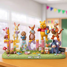 Load image into Gallery viewer, &quot;Celebrate Learning!&quot; Cute Teacher Plaque - Personalized Gift for Teachers, Educators, and Mentors Shaped Plaques PopCulturePrints
