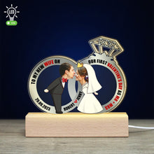 Load image into Gallery viewer, Our First Valentine's Day 3D LED Light - Personalized Gift for Newly Engaged &amp; Newlywed Couples Led Night Light PopCulturePrints
