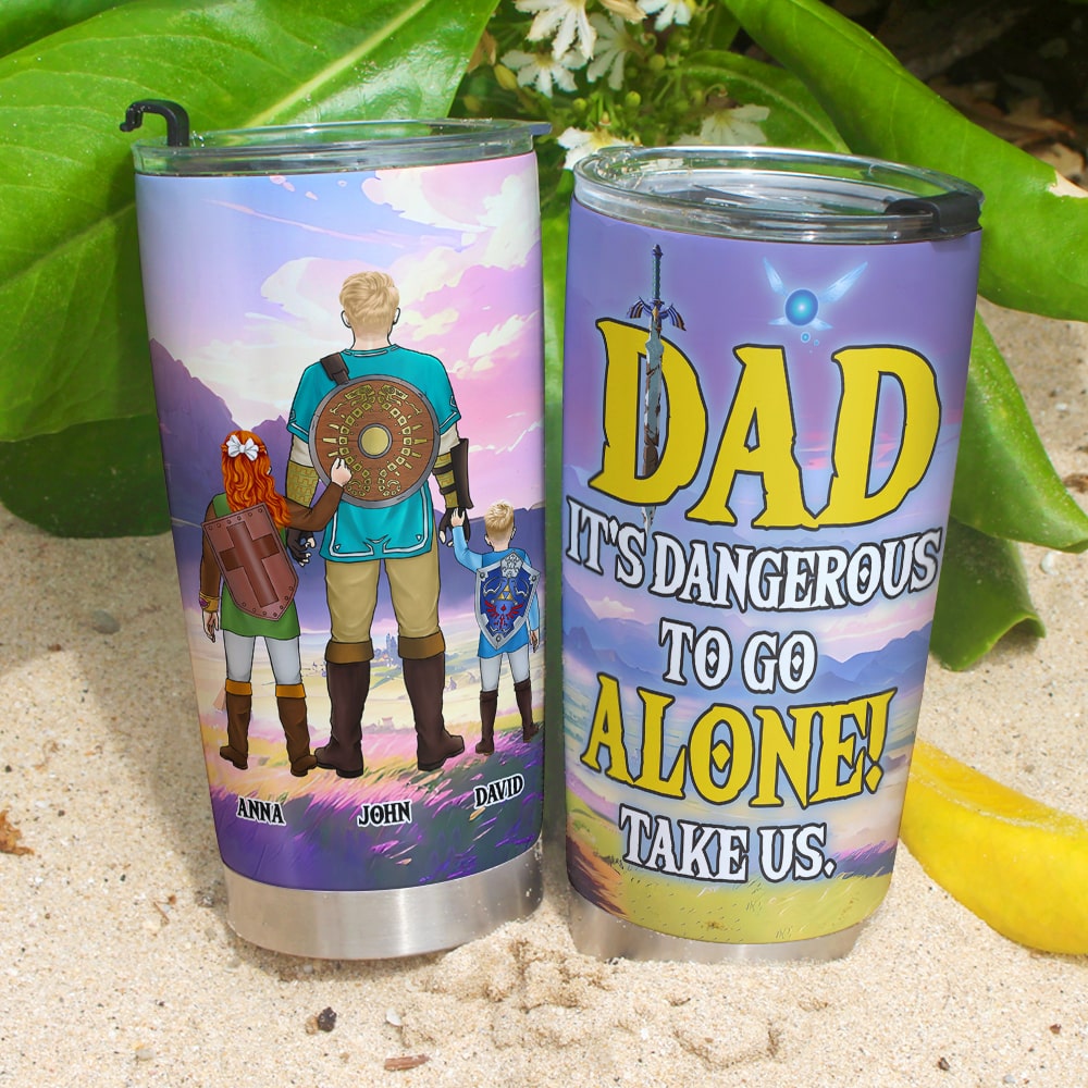 Personalized Dad Tumbler - Father's Day Gamer Gift Tumbler Cup PopCulturePrints