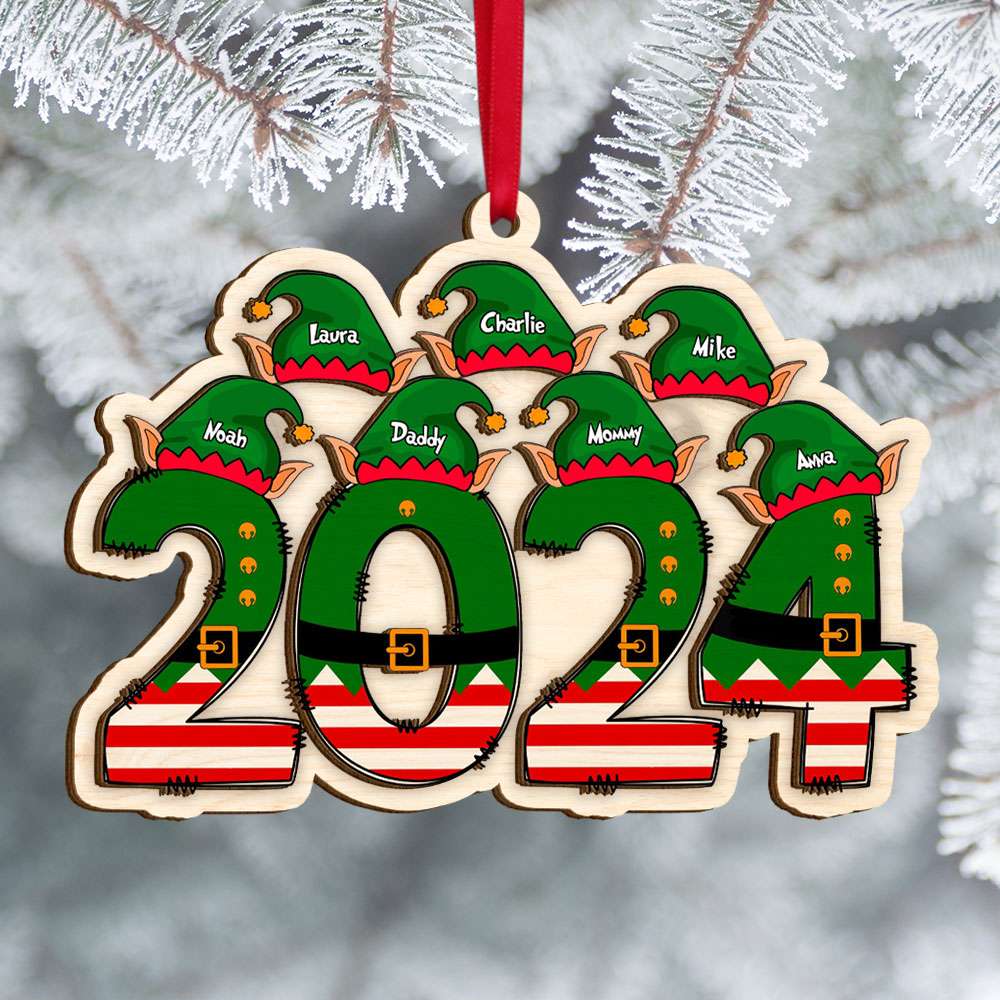 Personalized 2024 Family Movie Lover Christmas Ornament Ornament PopCulturePrints
