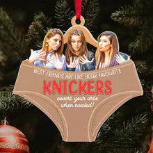 Load image into Gallery viewer, Custom Funny Friendship Knickers Christmas Ornament Ornament PopCulturePrints
