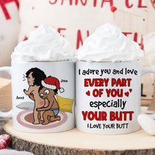 Load image into Gallery viewer, Personalized Christmas Coffee Mugs for Couples - Funny Holiday Gift Coffee Mug PopCulturePrints
