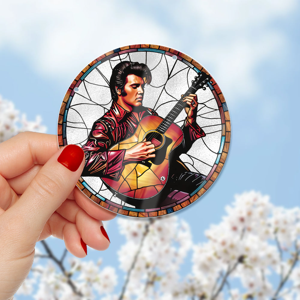 Personalized Guitarist Suncatcher Ornament - Unique Gift for Music Lovers