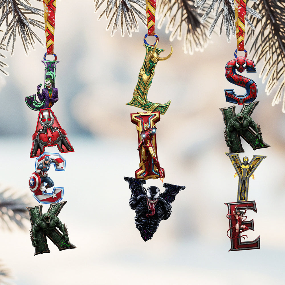 Create Your Own Magic: Alphabet Name Acrylic Ornament - Personalized Gift for Everyone This Christmas! Ornament PopCulturePrints