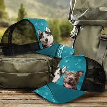 Load image into Gallery viewer, Personalized Dog Dad Cap - Custom Photo Mesh-back Casual Cap for Proud Dog Parents Mesh-back Casual Cap PopCulturePrints
