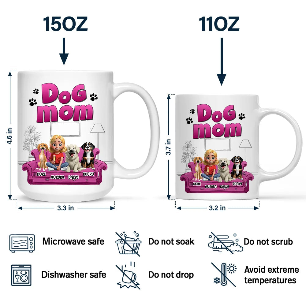 Treat Dealer 3D Effect Dogs - Personalized Mug for Dog Lovers Mug PopCulturePrints