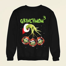 Load image into Gallery viewer, Personalized GrinchMom Christmas Sweatshirt for Mom
