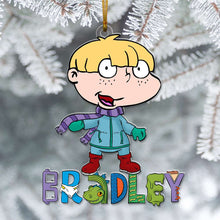 Load image into Gallery viewer, Custom Cartoon Kid Ornament - Personalized Name Art Gift Ornament PopCulturePrints
