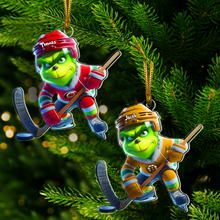 Load image into Gallery viewer, Personalized Ice Hockey Christmas Ornament for Fans
